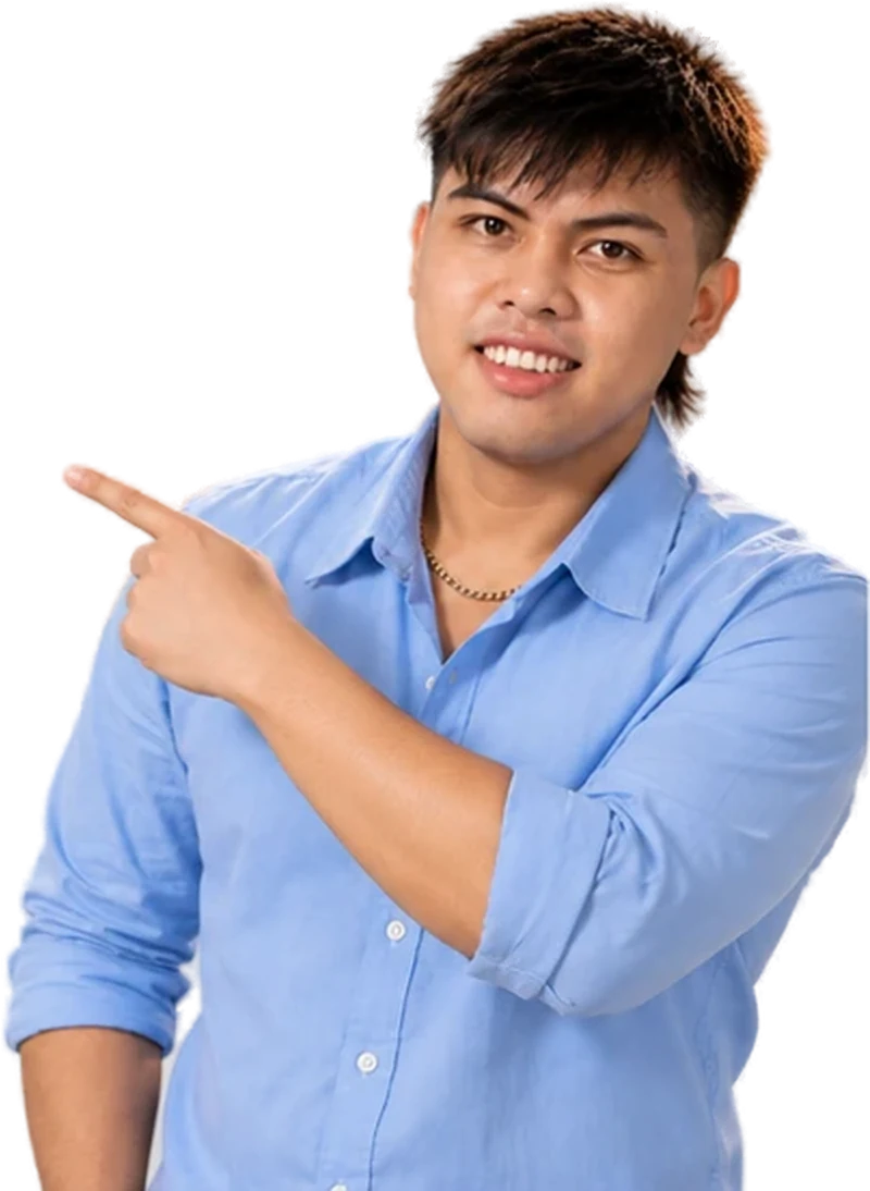 Josh Nuñez pointing toward the Email me button